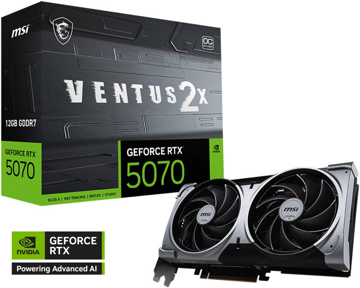 GeForce RTX 5070 12G VENTUS 2X OC