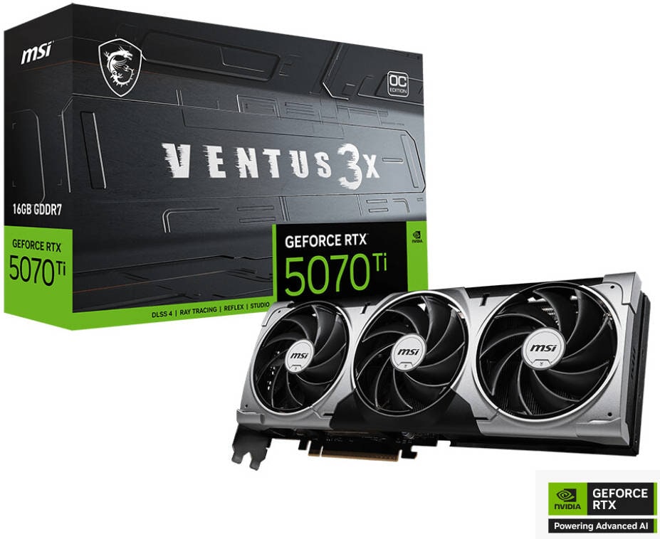GeForce RTX 5070 Ti 16G VENTUS 3X OC